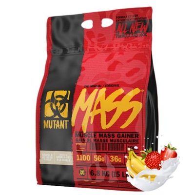 PVL MUTANT MASS WHEY GAINER MASA BIAŁKO WPC MASA MIĘŚNIE 6800 g