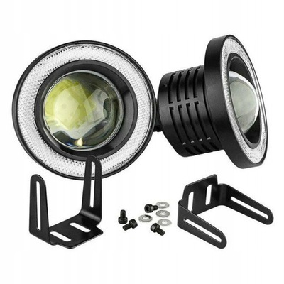 2 EN 1 LUZ DE DÍA DIODO LUMINOSO LED RENDONDOS HALÓGENOS DUOLIGHT  