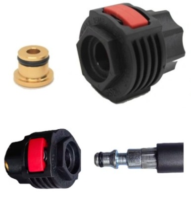 MOCOWANIE WĘŻA LAVOR MOSIĘŻNE ADAPTER SZYBKOZŁĄCZKA