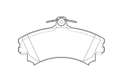 VALEO КОЛОДКИ ТОРМОЗНЫЕ MITSUBISHI CARISMA 95-00