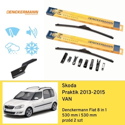 ESCOBILLAS PARTE DELANTERA PARA SKODA PRAKTIK VAN (2013-2015) DENCKERMANN  