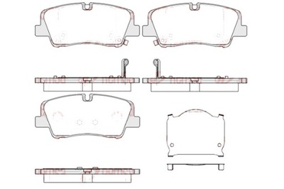 REMSA КОМПЛЕКТ - КОМПЛЕКТ КОЛОДОК ТОРМОЗНЫХ REMSA