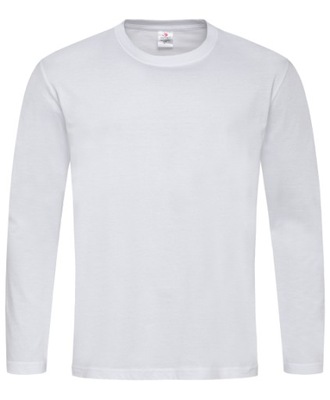 T-Shirt Koszulka Stedman2500 Long Sleeve Biały XXL