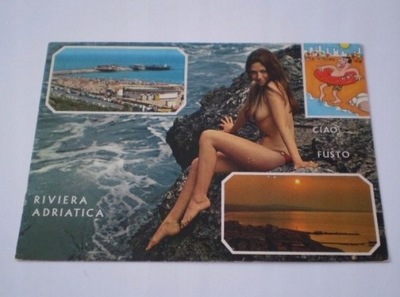 pocztówka - akt - kobieta