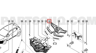 REJILLA REJILLA DE RADIADOR RENAULT CLIO IV 12-16 620787878R  