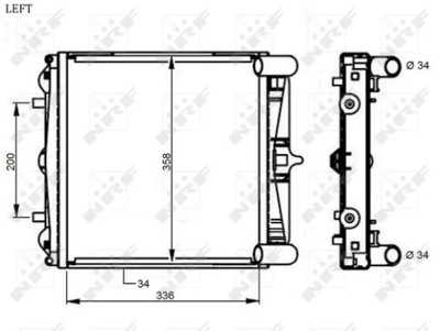 NRF 59130 CHLODNICA, SISTEMA DE REFRIGERACIÓN DEL MOTOR  