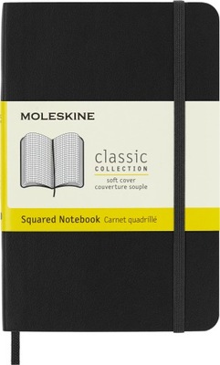 Notes Moleskine Classic P (9x14cm) w kratkę czarny