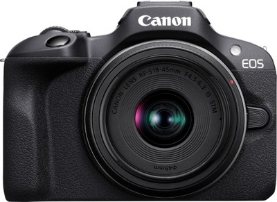 Aparat bezlusterkowy Canon EOS R100 + obiektyw RF-S 18-45mm F4.5-6.3 IS STM