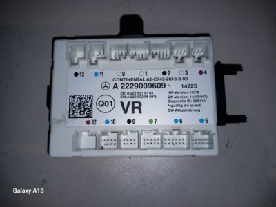 Модуль блок керування двері pp mercedes s w222 a2229009609 фото №1