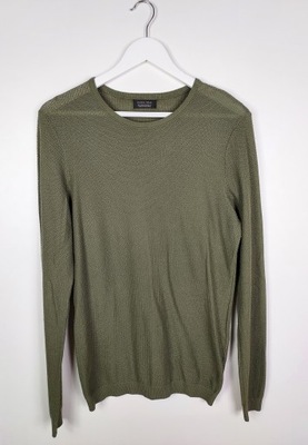 ZARA cienki bawełniany sweter pulower M