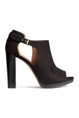 Buty z wycięciami na obcasie H&M rozmiar 39