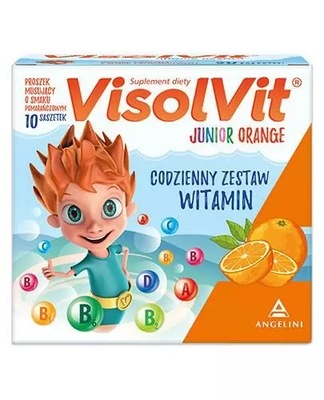 Visolvit Junior Orange proszek o smaku pomarańczowym 10 saszetek