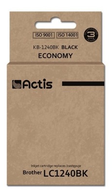 Tusz ACTIS KB-1240Bk (zamiennik Brother LC1240BK/LC1220BK; Standard; 19 ml;