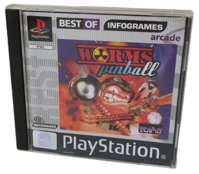 PS1 WORMS PINBALL PLAYSTATION 1 PSX