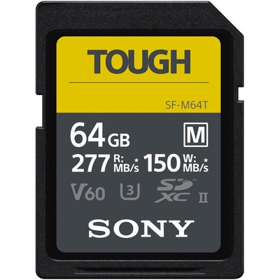 Sony 64GB SF-M Series SDXC Class10 UHS-II U3 V60 Tough (SFM64T.SYM)