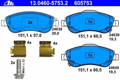 ZAPATAS DE FRENADO PARTE DELANTERA HONDA CR-V 3 2007-  