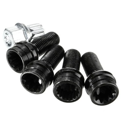 1 Set M14*1.5mm Anti-theft Steel Wheels Screw Bolt Key Lock Lug Nut ~21977