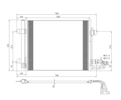 Радиатор кондиционера vw caddy 2010- 1t0820411e фото №1