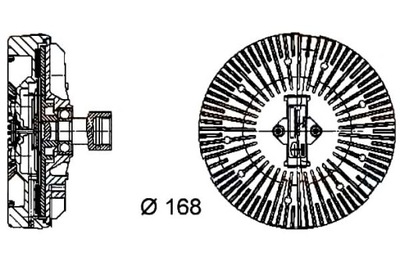 Hella віскозна муфта зчеплення land rover range rover iii фото №1