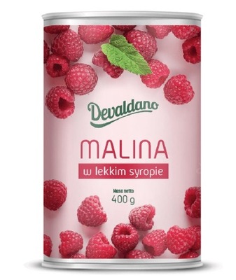 Devaldano Malina w lekkim syropie 400g