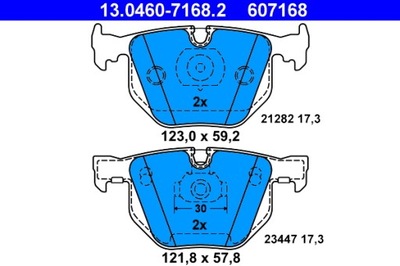 ZAPATAS HAM. BMW T. E65 3,0-3,6 01-08  