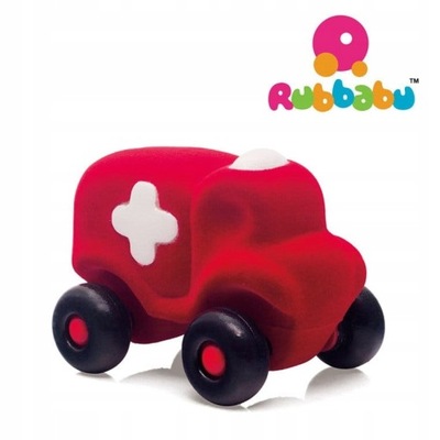Rubbabu wóz karetka sensoryczny czerwona