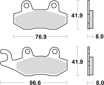 TRW КОЛОДКИ ТОРМОЗНЫЕ KH135 KH214 OFFROAD SX 125 18