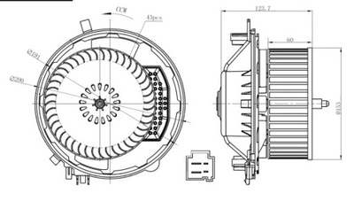 NRF 34283 VENTILADOR INTERIOR  