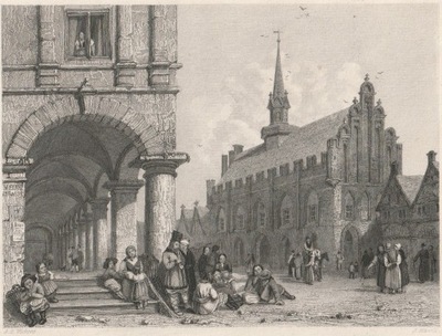 MALBORK. Ratusz -ok. 1850