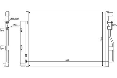 Nissens конденсатор кондиционера chevrolet aveo 1.2- фото №1
