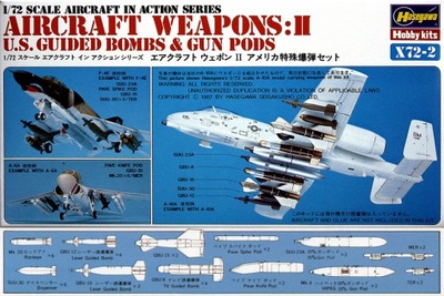 Hasegawa X72-02 U.S. Aircraft weapons II 1:72