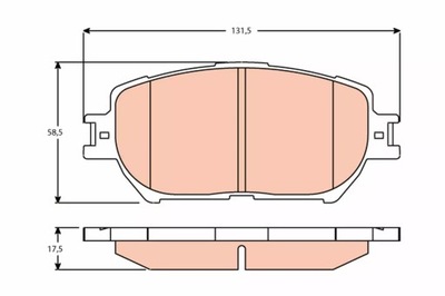 ZAPATAS HAM. TOYOTA CAMRY 01-  