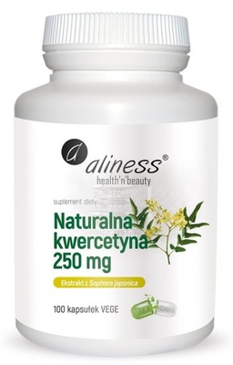 Naturalna KWERCETYNA 250 mg Antyoksydant Aliness