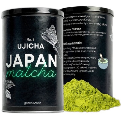 Herbata zielona MATCHA JAPOŃSKA premium Ujicha Uji 80g pierwszy zbiór tuba