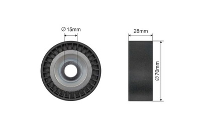 ROLLO TENSOR CORREA WIELOROWKOWEGO AUDI A2 00-05, SEAT IBIZA/CORDOBA 02-0  