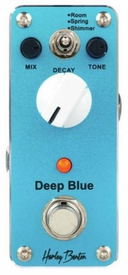 Deep Blue Efekt Gitarowy Reverb 3 rodzaje pogłosu Harley Benton