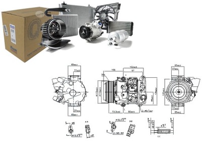 NISSENS COMPRESOR DE ACONDICIONADOR TOYOTA KLUGER 3.5 4  