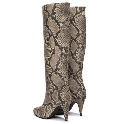 TOMMY HILFIGER Zendaya Snake Print Boot KOZAKI 38