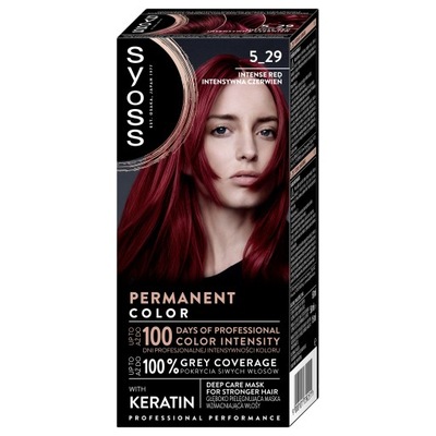 Syoss Permanent Coloration Farba do Włosów 5-29 Intensywna Czerwień