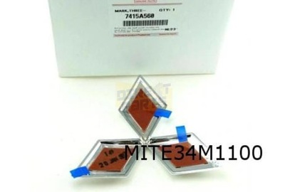 MITSUBISHI SPACE STAR (2/20-) EMBLEMA LOGOTIPO PARTE DELANTERA ORIGINAL! 7415A560  