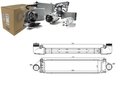 Nissens 96472 радіатор повітря наддувний фото №1