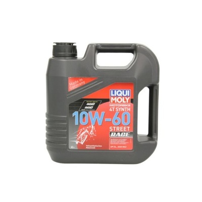 МАСЛО 4T LIQUI MOLY STREET RACE 10W60 4L 1687 SYNTETYCZNY