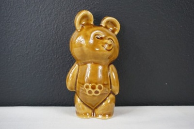 Figurka porcelanowa Miś Misza 1980 Igrzyska