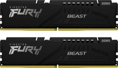 Pamięć DDR5 Fury Beast Black 64GB(2*32GB)/5600