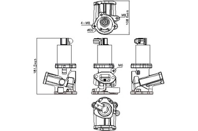 NISSENS VÁLVULA EGR ALFA ROMEO MITO FIAT DOBLO DOBLO CARGO DOBLO  