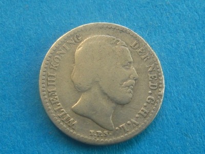 nr35 Holandia Moneta 10 Cents 1887 SREBRO