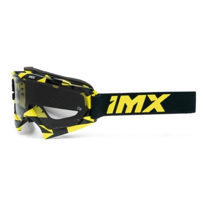 GOGLE MOTOCIKLINIAI IMX MUD GRAPHIC FLUO YELLOW GLOSS/BLACK - STIKLAS CLEAR 