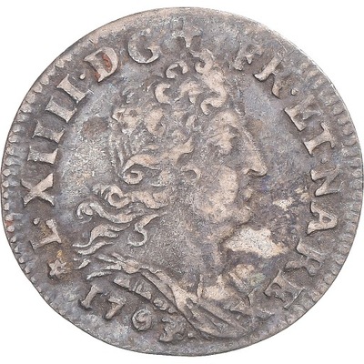 Moneta, Francja, Louis XIV, 5 Sols aux insignes, 1