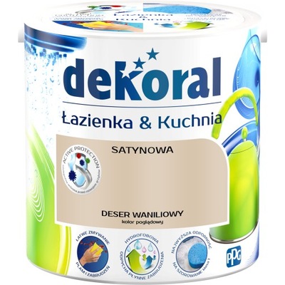 Farba zmywalna DEKORAL 2,5L DESER WANILIOWY