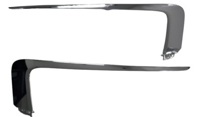 Mitsubishi eclipse cross 21 - накладки бампера хром верхний 2 штуки lift фото №1